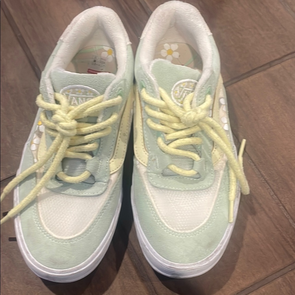 Vans Kids Shoes - Mint Green and White